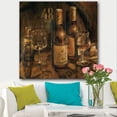 thumbnail image 2 of Designart 'Vintage Wine Cellar' Traditional Print on Natural Pine Wood, 2 of 3