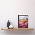 thumbnail image 2 of Scottish Heather Fields Oil Painting Purple Orange Blue Scotland Countryside Landscape Artwork Framed Wall Art Print A4, 2 of 5