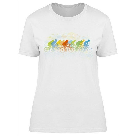 Group Of Cyclist In Race T-Shirt Women -Image by Shutterstock, Female 3X-Large