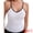 White, variant on DARING DIVA Women's Colorblock Ice Silk Spaghetti Straps V Neck Tank Top S Black
