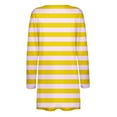 thumbnail image 4 of SELONE Womens Lightweight Cardigan Long Sleeve Tunic Open Front Cardigans Without Hoodie Striped Beach Vacation Wear Yellow S, 4 of 5