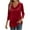 QRN1-Wine, variant on Meichang Velvet Tops for Women 3/4 Sleeve Cowl Neck Long Sleeve Casual Dressy Blouses Elegant Solid Loose Fit Tunics Shirts