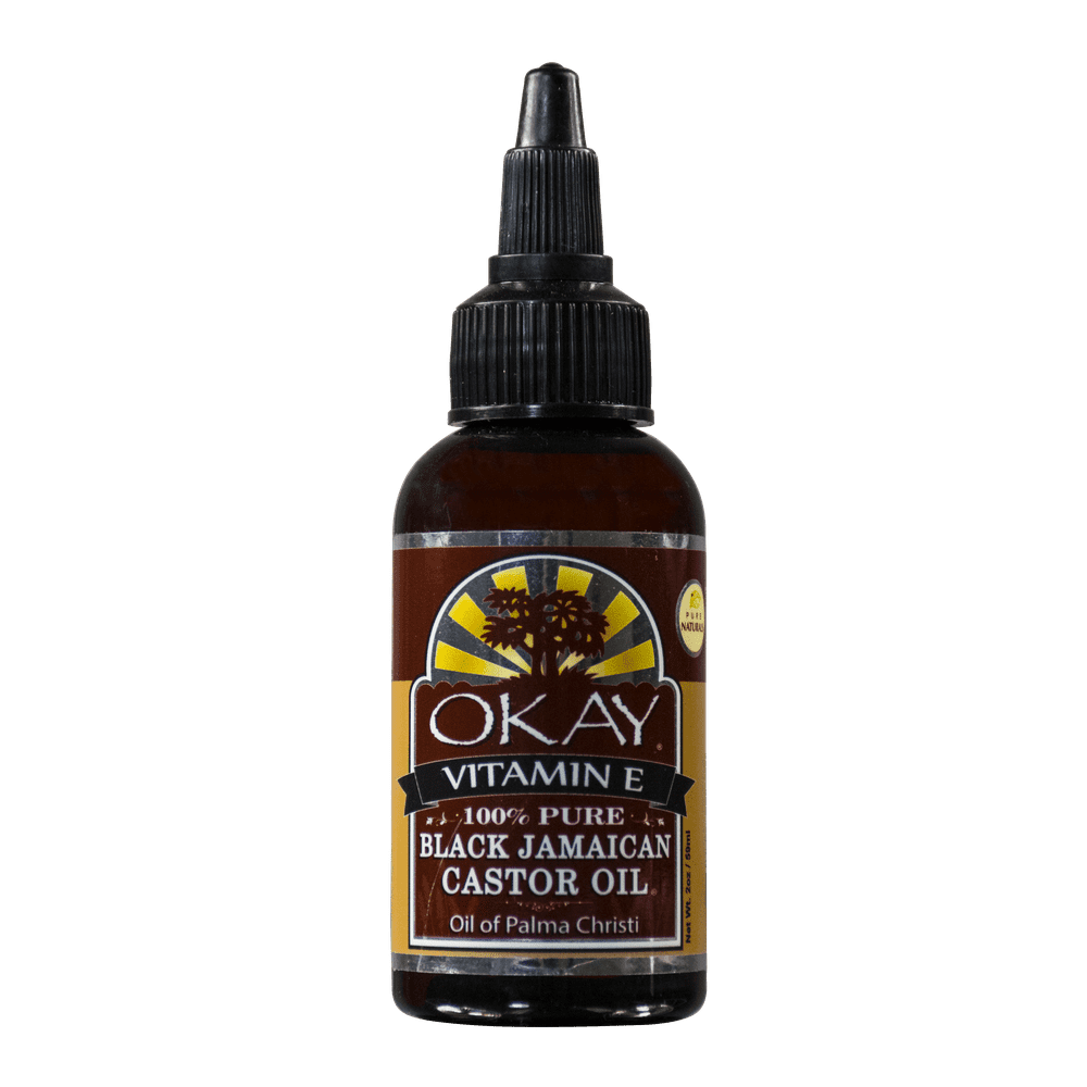 Okay Black Jamaican Castor Oil With Vitamin E & Panthenol, 2 Oz
