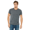 thumbnail image 3 of BELLA + CANVAS Texture Crew Neck T-Shirt for Men, Short Sleeve Tee, Cotton-Poly Blend, Charcoal Marble, 2XL, 3 of 5