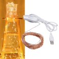 thumbnail image 4 of USB Copper Wire String Lights, Safe USB Fairy String Lights 10m/32.8ft Energy Saving  Warm Light  100 LEDs   For Outdoor, 4 of 8