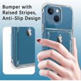 thumbnail image 5 of Funda para iPhone 13 con tarjetero, funda tipo cartera para iPhone 13 Pro, transparente, antiarañazos y a prueba de golpes, para guardar hasta 4 tarjetas de crédito, para iPhone 13 5G, 5 of 5