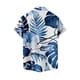 thumbnail image 2 of Camisas s Para Hombre Interior Camisa de manga corta con estampado digital 3d de ocio de tendencia de moda de playa de turismo de vacaciones de verano para hombres (Dark Blue, 3XL), 2 of 3