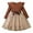 AB230 Khaki, variant on Rhuody Girls Dresses Long Sleeve Ribbed Polka Print Bow Dress With Skirt Party Gown Retro Basic Daily Wear Khaki 2-3 Years