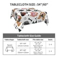 thumbnail image 7 of Wukai Hip Hop Dog Waterproof Tablecloth for Kitchen Dining, Fits Square Tables for 2-4 Seats -60"x60", 7 of 7