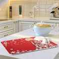 thumbnail image 6 of Merry Christmas Dish Drying Mat for Kitchen Counter,Winter Snowflake New Year Red Xmas Microfiber Absorbent Dishes Drainer/Rack Pads 18x24 inch, 6 of 8