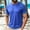 Blue, variant on GSPCLAM Mens Beach T-Shirts Contrast Stitching Breathable T-Shirts for Seaside Party, Moisture Control Dry Feel Crew Neck T-Shirts