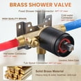 thumbnail image 5 of Single Handle 1-Spray Patterns Shower Faucet 1.8 GPM with Brass Valve, 5 of 6