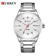 thumbnail image 6 of Curren Watches Fashion Stainless Steel Band Mens Watches Classic Business Quartz Wristwatch For Men Male Clock With Calendar - Quartz Wristwatches, 6 of 7