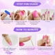 thumbnail image 5 of 24Pcs French False Nails Short Almond Press on Nails Pure Color Natural Stick-on Nails Ballerina Nail Tips Glossy Acrylic Fake Nails Stickers for Wome, 5 of 5
