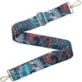 thumbnail image 5 of GFDYREE Grand Sangle de Sac à Main et Sac à Bandoulière Jacquard Tissé Style Guitare Multicolore Sangle de Remplacement Toile Sangle de Sac Bandoulière Réglable, 5 of 5
