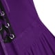 thumbnail image 5 of Womens Halloween Costumes 2024 Cosplay Gothic Dresses Women Casual Plus Size Cold Shoulder Dress Solid Color Lace Butterfly Sleeve Halloween Gothic Dress, 5 of 5