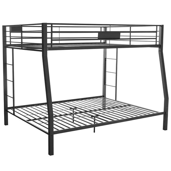 Metal Full XL/Queen Bunk Bed Black Sand - Saltoro Sherpi