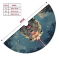 thumbnail image 3 of Yiaed Starry Sky Meditating Lion Print Christmas Tree Skirt , Tree SkirtsTree Mat for Christmas Winter Holiday Indoor Decorations-48", 3 of 7