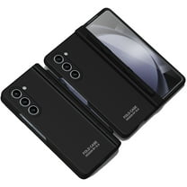 Dteck for Samsung Galaxy Z Fold 5 Case with Built-in Screen Protector & S Pen Holder & Hinge Protection, Full Body Slim PC Shockproof Protective Cover for Samsung Z Fold 5,Black