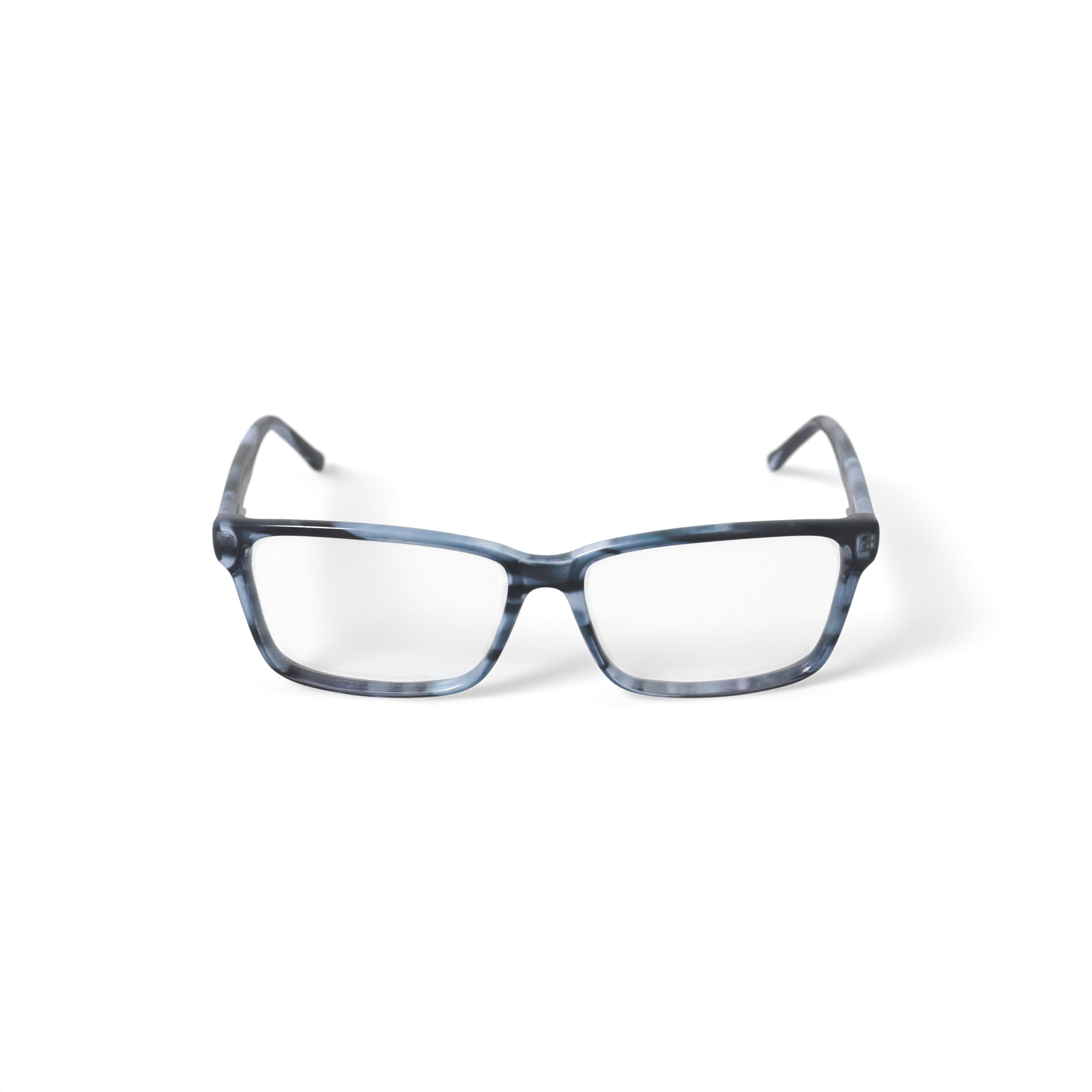 Walmart Men's MOP58 Rectangular Prescription Eyeglasses with Case, Gray Stripe