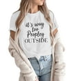 thumbnail image 1 of Cathalem T Shirt Women 2024 Y2k Clothes Spring Summer Basic Going Out Tops,White L, 1 of 4