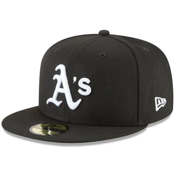 Oakland Athletics New Era 59FIFTY Fitted Hat - Black - Walmart.com