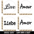 thumbnail image 2 of Love International Word English French German Spanish Rubber Stamp Set for Scrapbooking Crafting Stamping - Large 1-1/4 Inch, 2 of 7