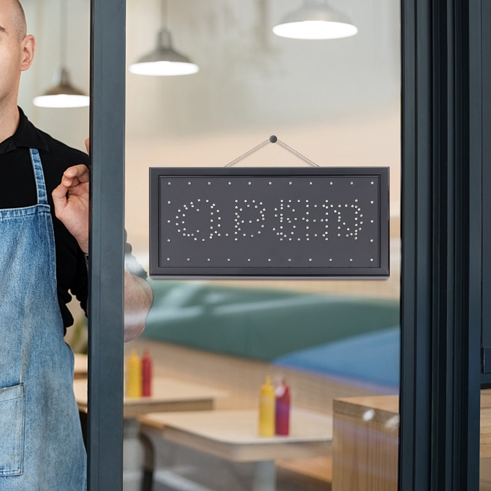 Open Closed Led Sign, LED Sign Board, Business Sign for Bars, Salons, Shops, Cafes, Restaurants, or Small Businesses