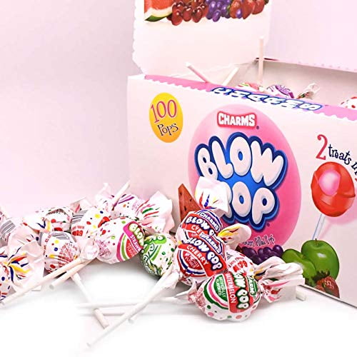 Charms Blow Pop, Assorted, 100-Count Pops