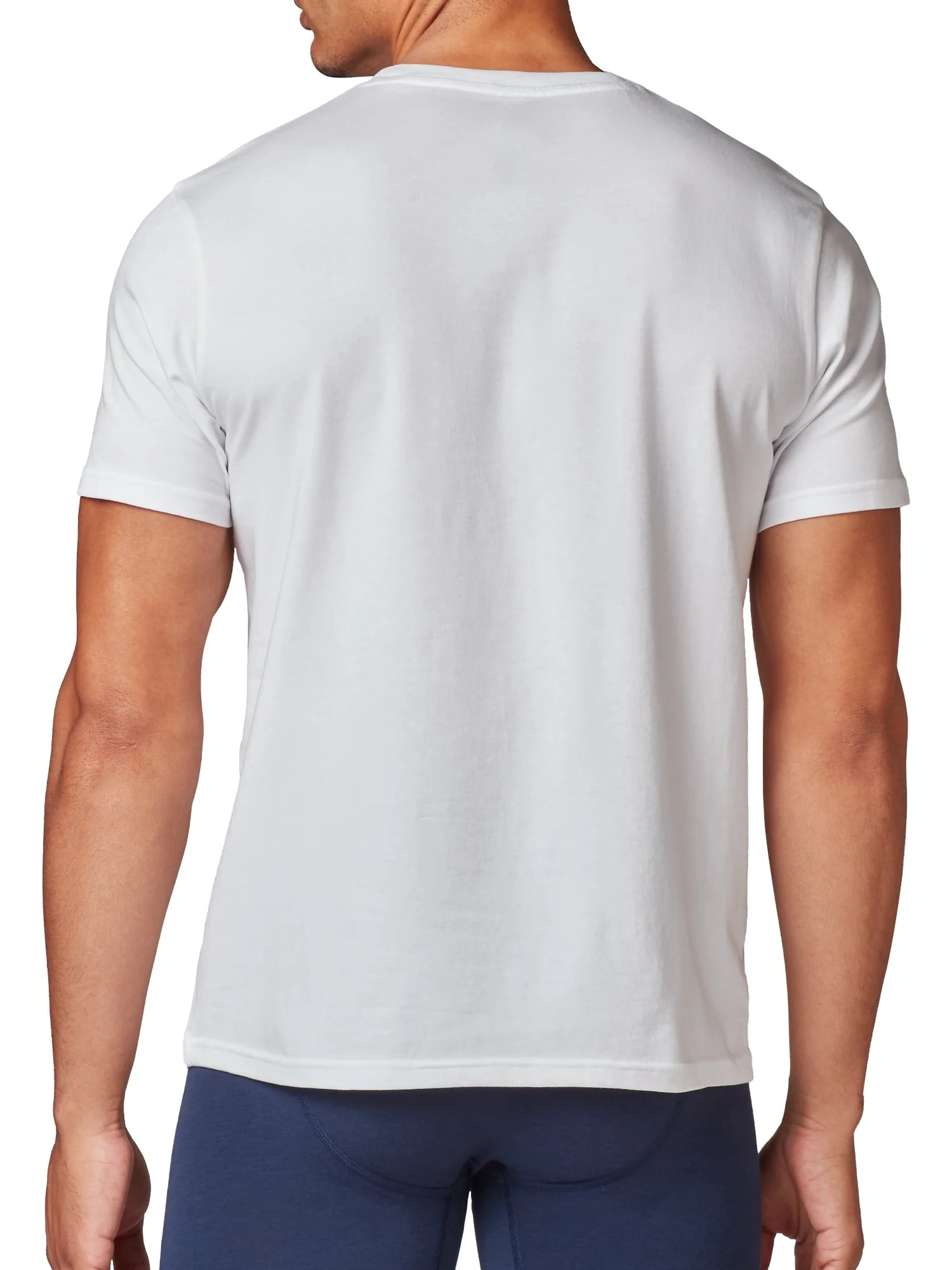 Wrangler Crew Neck Cotton Stretch Soft Undershirts for Men, 6-Pack (S-3XL)