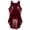 Red, variant on Women's Hooded Dress with Lace-Up Bodice and Bell Sleeves