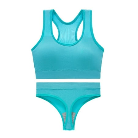 JIKNTTR One Piece Swimsuit Women s Shockproof Wireless Sports Bra Push Up Vest Triangle Cup Breathable Yoga Thong Yoga Set Stylish 1 Piece Swimsuit