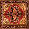 thumbnail image 1 of Ahgly Company Indoor Square Persian Orange Traditional Area Rugs, 6' Square, 1 of 1