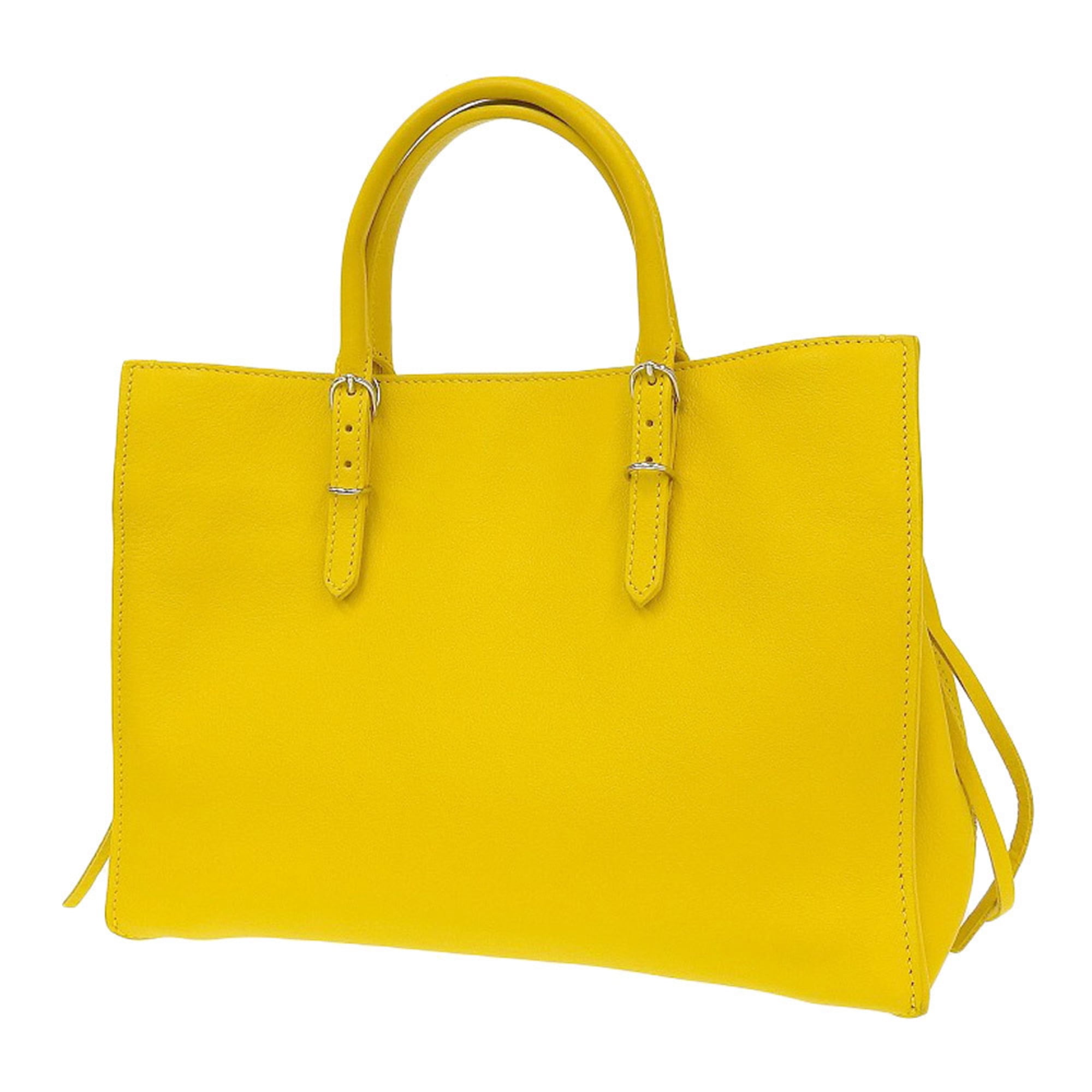 BARENCIAGA BAG ペーパー ミニ Pre-Owned Balenciaga BALENCIAGA paper mini 2WAY bag leather