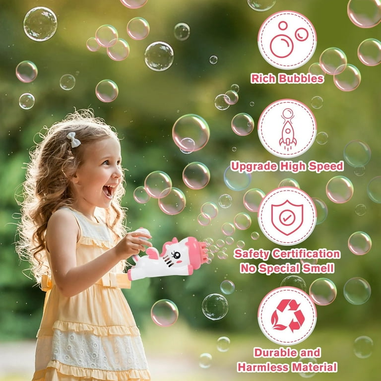JBee Ctrl Unicorn Bubble Gun- Children's Bubble Machine