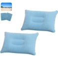 thumbnail image 1 of Almohada inflable para acampar, paquete de 2, gris, para oficina, fines de semana, vacaciones en la playa, vacaciones en tienda (azul cielo), 1 of 5