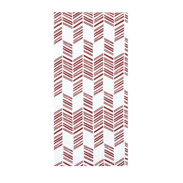Mainstays Kitchen Flour Sack Towel 16 In X 26 In Red Geo 1 Piece Walmart Com Walmart Com