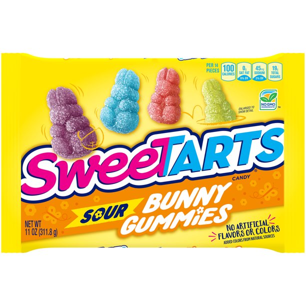 SweeTARTS Sour Bunny Gummies 11 Oz. - Walmart.com ...