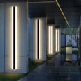 thumbnail image 2 of LED Long Wall Lamp Villa Wall Lamp Villa Porch Outdoor Wall Lamp IP65 Waterproof Wall Lights Black Long Light Strip Outdoor Wall Lamp Garden Lamp-80CM, Warm Light, 2 of 5