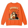 thumbnail image 6 of Venzia Women Cute Fall Sweatshirt, Retro Pumpkin Black Cat Cartoon Graphic Crewneck Casual Autumn Pullover Top, 6 of 6