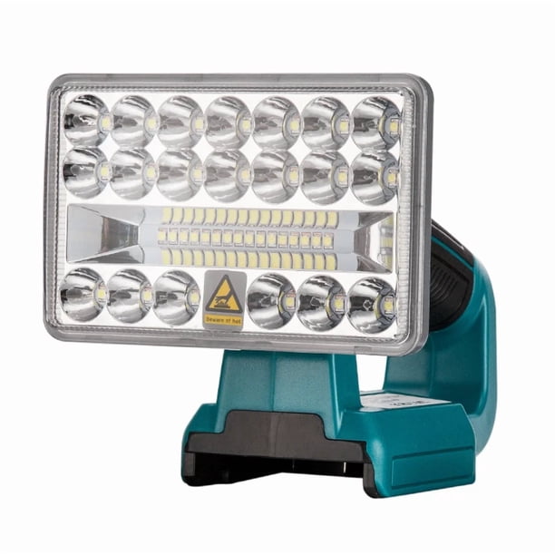 LED Flashlight Foco para Exteriores para Ma*kita BL1430 BL1830 14.4V 18V Batería de Litio USB Iluminación Exterior con USB