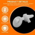 thumbnail image 4 of 4Pcs Toilet Seat Hinges Screws, White Universal Plastic Toilet Seat Hinge Bolt Screws with Nuts and Washers for Fixing the Top Toilet Seat, 4 of 6