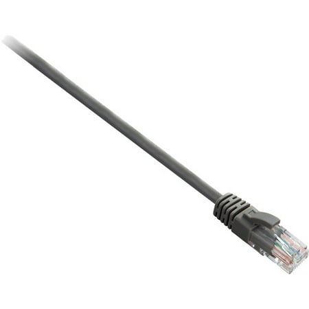 V7 1' CAT5e Snagless Network Patch Cable, Grey