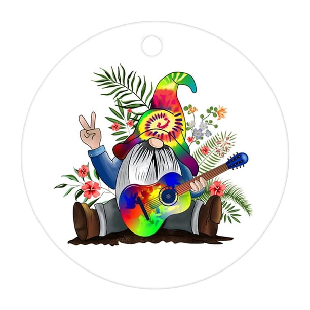 Los amantes de los gatos personalizados decoran adornos navideños redondos Wmkox8yii gf9423