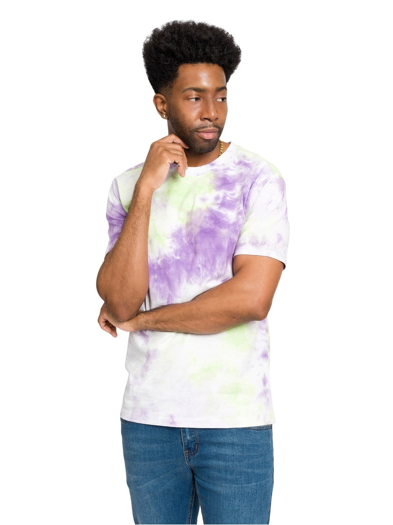 Victorious Men's Multi Color Graphic Tie Dye T-Shirt TS7433