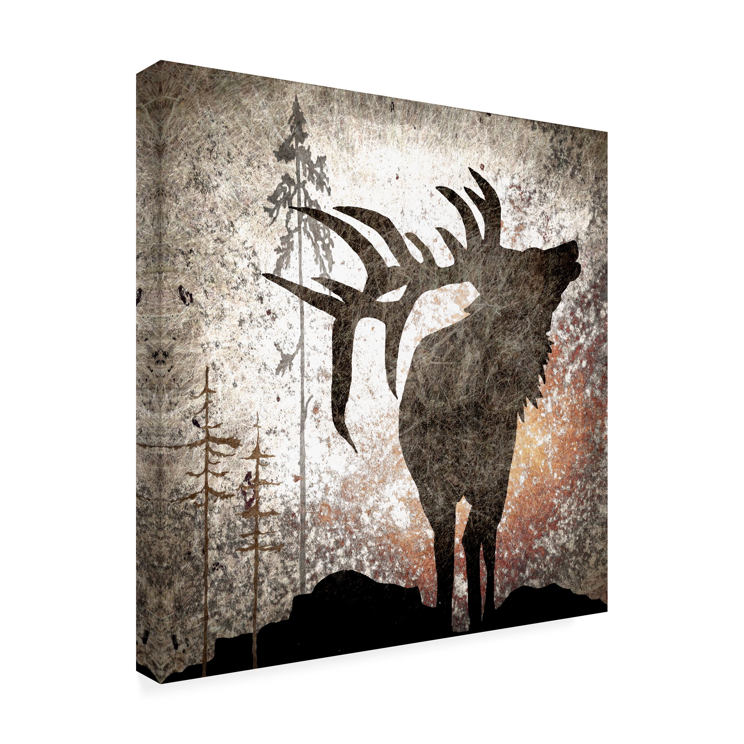 LightBoxJournal 'Calling Elk' Canvas Art