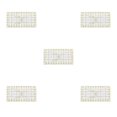 thumbnail image 2 of serony Sewing Ruler Embroidery Dressmaking Template Cross-stitch Needlework Knitting Measure Tool for Household 5x30cm Black B 5Set, 2 of 6