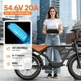 thumbnail image 6 of Electric Bike for Adults, 22*4" Electric Mountain Bike, 749W Power Motor, Electric Bicycle with 54.6V 20AH Removable Battery,Ages16+,UL2849, 6 of 9