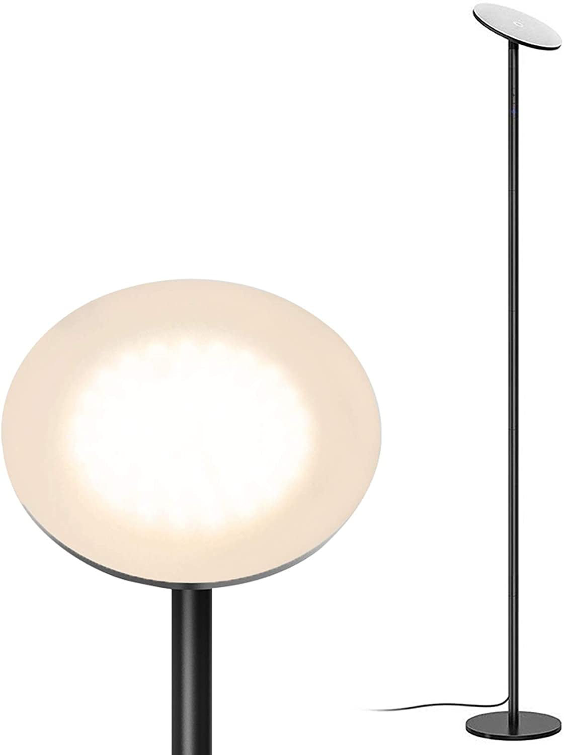 TROND LED Torchiere Floor Lamp, Dimmable 30W, 3000K Warm White Light