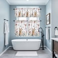 thumbnail image 3 of Easter Kitchen Curtains Sets for Windows 36 Inch Length, Spring Flowers Wreath Rabbit Budding Florals Rod Pocket Window Treatments Tier Curtains and Valances Set for Bedroom/Bathroom, 3 of 8